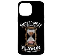 Viande fumée parce que la saveur prend du temps à fumer la viande Coque pour iPhone 13 Pro Max