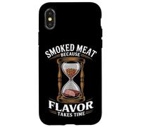 Viande fumée parce que la saveur prend du temps à fumer la viande Coque pour iPhone X/XS