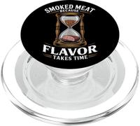 Viande fumée parce que la saveur prend du temps à fumer la viande PopSockets PopGrip pour MagSafe