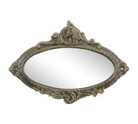 vianmo Miroir ovale en fonte