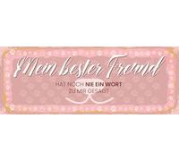 vianmo Panneau en bois 10x27 cm Mein bester Freund hat noch nie Déco Cadeau Panneau