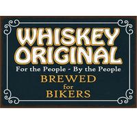 vianmo Panneau en bois 12x18 cm Whiskey original For the People Déco Cadeau Panneau