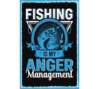 vianmo Panneau en bois 18x12 cm fishing is my anger management Déco Cadeau Panneau