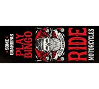 vianmo Panneau en bois 27x10 cm some grandpas play bingo Déco Cadeau Panneau