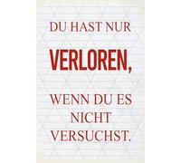 vianmo Panneau en bois 30x20 cm Du hast nur verloren, wenn du es nicht versuchst Déco Cadeau Panneau