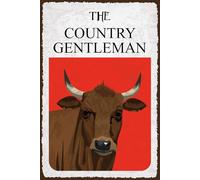 vianmo Panneau en bois 30x20 cm The country gentleman Rind Déco Cadeau Panneau