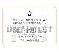 vianmo Panneau en bois 30x40 cm du überholst immer noch jeden, der nichts tut Schild Déco Cadeau Panneau