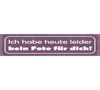 vianmo Plaque en bois - 10 x 46 cm - Avec inscription en allemand « Ich habe heute leider kein Foto für dich »