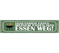 vianmo Plaque en bois - 10 x 46 cm - Pour les végétariens mangent mon repas - Décoration