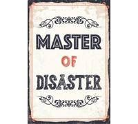 vianmo Plaque en bois, 18 x 12 cm, motif Master of Disaster, décorative, cadeau