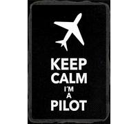 vianmo Plaque en bois - 20 x 30 cm - Inscription « Keep calm i'm a Pilot » - Cadeau décoratif
