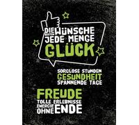 vianmo Plaque en bois - 40 x 30 cm - Avec inscription « Die besten Wünsche » - Plaque décorative - Cadeau