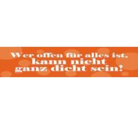 vianmo Plaque en bois de 10 x 46 cm - Celui qui est ouvert à tout ne peut pas être complètement étanche