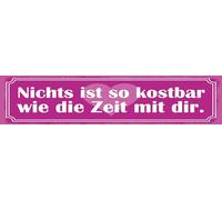 vianmo Plaque en bois de 10 x 46 cm - Rien n'est aussi précieux que le temps avec toi - Plaque cadeau décorative