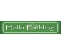 vianmo Plaque en tôle 10 x 46 cm Bonjour Printemps Décoration Cadeau