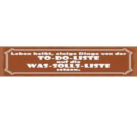 vianmo Plaque en tôle 10 x 46 cm de la marque To Do List auf die WAS SOLLS LISTE setzten