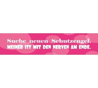 vianmo Plaque en tôle, 10 x 46 cm, motif : recherche d'un nouvel ange gardien, rose, décorative, cadeau