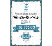 vianmo Plaque en tôle 18x12 cm nicht bei wünsch Dir was sondern so isses Déco Cadeau Panneau