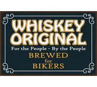 vianmo Plaque en tôle 20x30 cm Whiskey original For the People Déco Cadeau Panneau