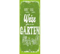 vianmo Plaque en tôle 27x10 cm Dumme rennen Weise gehen in den Garten Déco Cadeau Panneau