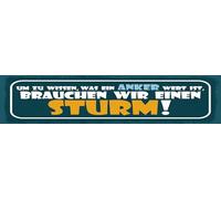 vianmo Plaque en tôle de 10 x 46 cm avec inscription « Um zu wissen, was ein Anker wert ist »