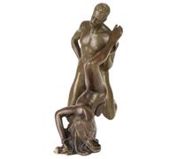 vianmo Sculpture en bronze - Statue érotique de groupe - Couple nu - Acte d'amour