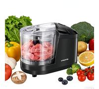 VIANTO Hachoir Electrique 350ml | Lames en Acier Inoxydable | Rapide & Polyvalent pour Viande, Légumes, Noix & Herbes