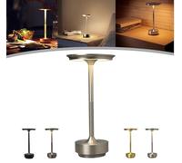 Vianys Ecolume Lampe de Table Portable Sans Fil Rechargeable - Vueeze Yifare EcoLume Pour Extérieur, Comptoir de Cuisine (Silver)