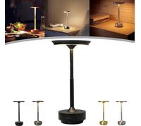Vianys Ecolume Lampe de Table Portable Sans Fil Rechargeable - Vueeze Yifare Pour Extérieur, Cuisine, Salle à Manger (Noir)
