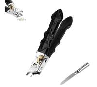 Vianys/Graddi/Goowebs/Glosrity/Solymall Stainless Steel Nail Clippers, Double Configuration of Oblique and Flat Mouth, 180 Degree (B#)