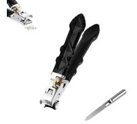 Vianys/Graddi/Goowebs/Glosrity/Solymall Stainless Steel Nail Clippers, Double Configuration of Oblique and Flat Mouth, 180 Degree (A#)