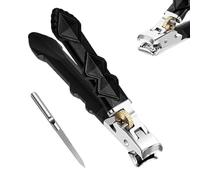 Vianys OrthoClip, Clipmaster Pro, nouveau coupe-ongles biseauté anti-éclaboussures, coupe-ongles portable, coupe-ongles à ouverture de mâchoire avec long manche, coupe-ongles for les ongles épais des