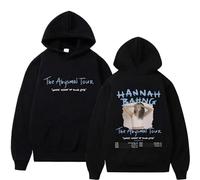Viaopo Sweat À Capuche Motif Pullover De Sport Pullover Unisexe Ample Et Tendance Hoodie Chanteur Hannah Bahng Et Capuche Double Face Streetwear XS-4XL-Black||x_s