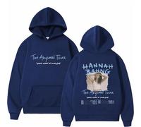 Viaopo Sweat À Capuche Motif Pullover De Sport Pullover Unisexe Ample Et Tendance Hoodie Chanteur Hannah Bahng Et Capuche Double Face Streetwear XS-4XL-Navy Blue||x_l