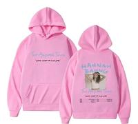 Viaopo Sweat À Capuche Motif Pullover De Sport Pullover Unisexe Ample Et Tendance Hoodie Chanteur Hannah Bahng Et Capuche Double Face Streetwear XS-4XL-Pink||s