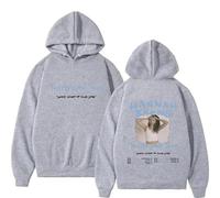 Viaopo Sweat À Capuche Motif Pullover De Sport Pullover Unisexe Ample Et Tendance Hoodie Chanteur Hannah Bahng Et Capuche Double Face Streetwear XS-4XL-Grey||s