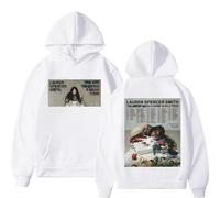 Viaopo Sweat À Capuche Pullover Décontracté Vêtements De Sport avec Poches Chanteur Lauren Spencer Smith Streetstyle Hip-hop Impression Sports Sweatshirt XS-4XL-White||x_l