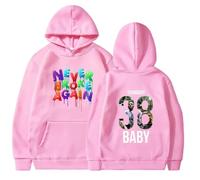 Viaopo Sweat À Capuche Pullover Décontracté Vêtements De Sport avec Poches Singer YoungBoy Never Broke Again Streetstyle Hip-hop Impression Sports Sweatshirt XS-4XL-Pink||l
