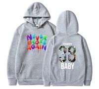 Viaopo Sweat À Capuche Pullover Décontracté Vêtements De Sport avec Poches Singer YoungBoy Never Broke Again Streetstyle Hip-hop Impression Sports Sweatshirt XS-4XL-Grey||l