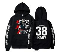 Viaopo Sweat À Capuche Streetstyle Hip-hop Impression Sports Sweatshirt Singer YoungBoy Never Broke Again Pullover Décontracté Vêtements De Sport avec Poches XS-4XL-Black||4X_l