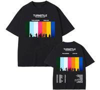 Viaopo T-Shirt Hip-Hop Band 2025 Tour Stampata in Cotone Maniche Corte Stile Gotico Unisex Uomo/Donna T-Shirt Sportiva Top XS-3XL-Black||l