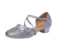 Viaoragiosa Chaussures de Danse Latine,Chaussures de Danse de Salon Professionnelles,Chaussures de Danses Intérieure ou Extérieure,Confortable,Mode,Respirant,pour Les Mariages,Les soirées,Les bals