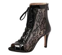 Viaoragiosa Danse De Salon Heels,Latine Bottines,Bottes De Danse Latine à Talons Hauts,Ont Un Toucher éLevé,Comfortable Et Poids LéGer,Waltz Tango Foxtrot Latin Cha Cha Samba Rumba Cowboy