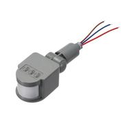 VIAPUICE Détecteur de mouvement extérieur, détecteur de mouvement micro-ondes de rechange AC110-240 V 180 ° sensibilité réglable 5S-6 min retardateur minuteur trou 10 mm pour projecteur de sécurité