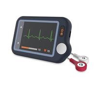 ViATOM Appareil ECG Portable - ECG Palmare de Poche avec Bluetooth - Moniteur ECG 30s/60s/5min - Affichage en Temps Réel - Mémoire Illimitée sur Smartphone & PC - Usage Domestique