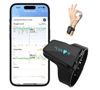 ViATOM Oxymètre de Pouls Bluetooth avec Mode de Surveillance Continue - Moniteur d'Apnée du Sommeil Portable de Poignet avec APP Professionnel et Rapport Divisible
