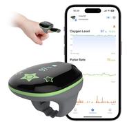 Viatom Oxymètre de Pouls Pédiatrique KidsO2, Moniteur d'Oxygène Portable pour Enfants, Tracker de Sommeil Bluetooth avec APP & Rapport PC, Mesureur Spo2