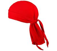 VIAUMBR Foulard de Pirate - Bandana - Bonnet de Vélo - Sous Casque - Été, Rouge, 50-65