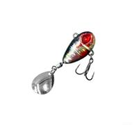 VIB Leurre de pêche vibrant 3 g 7 g 14 g pour utilisation en eau douce et eau salée légère avec hameçon triple solide et émerillon (3 g C-03)