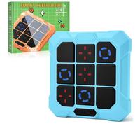Vibbang 6 en 1 Tic Tac Toe Bolt Game, Jeu de Tic-Tac-Toe électronique Rechargeable avec Fonction de Mise en Sourdine,Jouet de Puzzle Portatif pour jeu de Société éducatif, Entraînez Pensée Stratégique